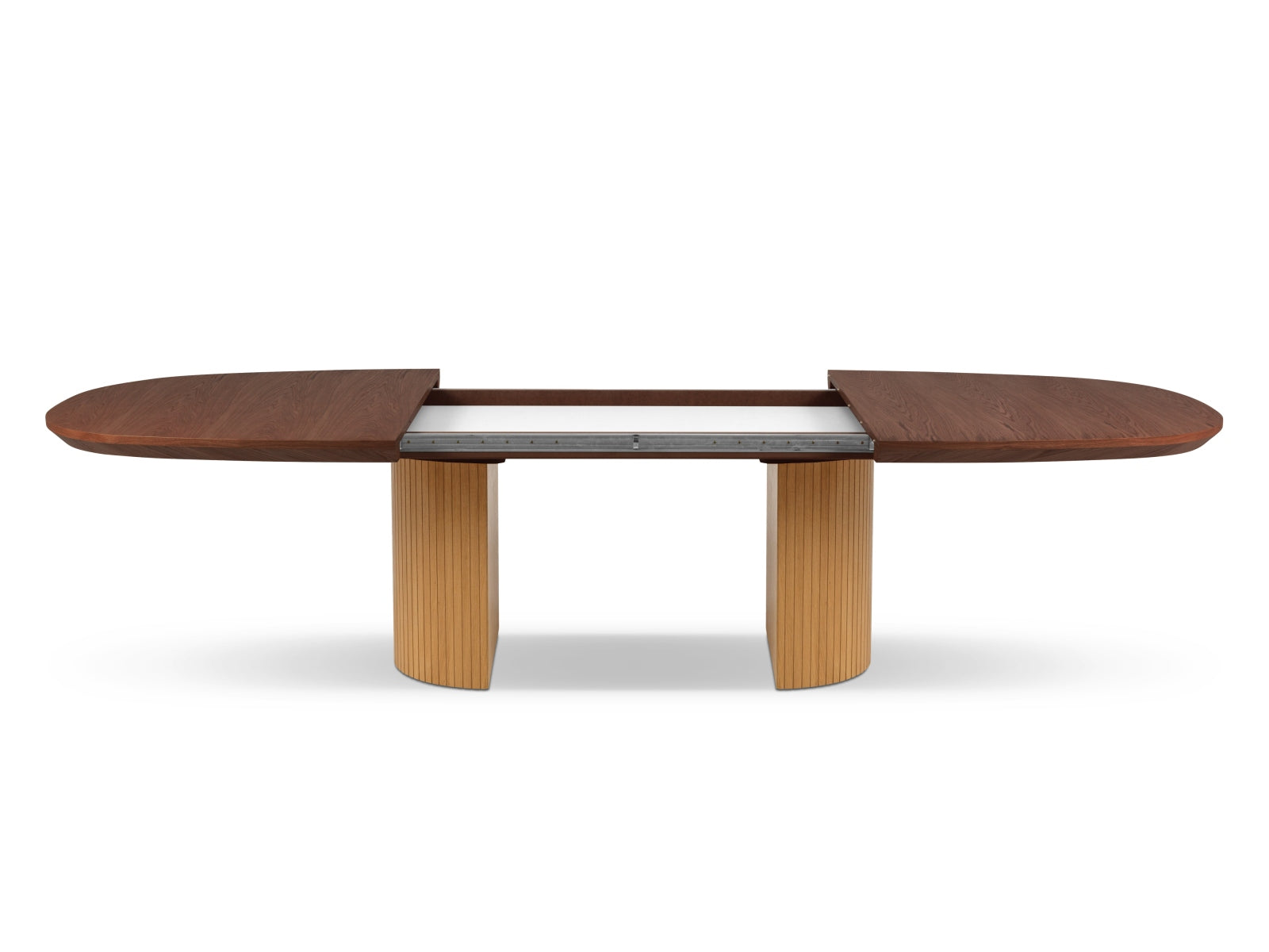 Moderner, ausziehbarer Esstisch "Sally" für 14 Personen in elegantem Schwarz-Wood, ideal für gesellige Runden und stilvolle Essbereiche.