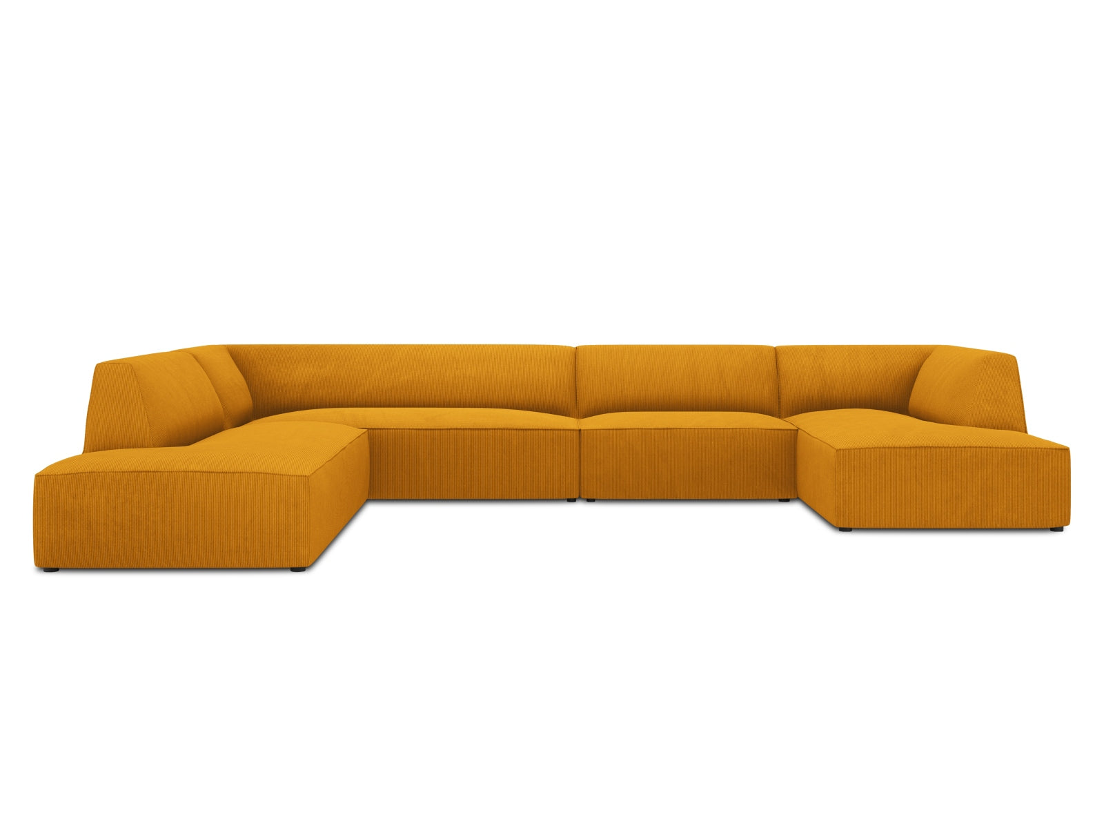 Ruby Panoramic Ecksofa links 7 Sitzer in Yellow präsentiert im Onlineshop von KAQTU Design AG. Ecksofa links ist von Micadoni
