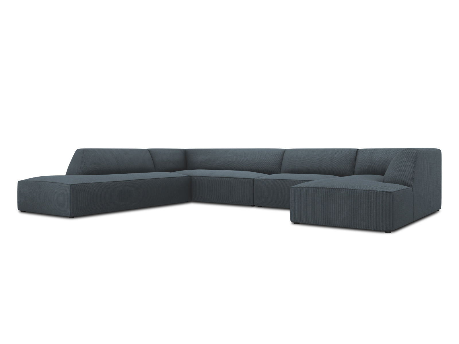 Genießen Sie Komfort und Stil mit dem Ruby Panoramic Ecksofa links 7 Sitzer von Micadoni – ideal für entspannte Abende mit Freunden und Familie.