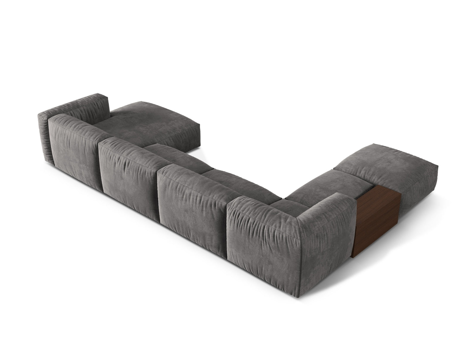 Modernes, graues Ecksofa Martina von Micadoni, vielseitig und einladend, perfekt für gesellige Runden und entspannte Abende.