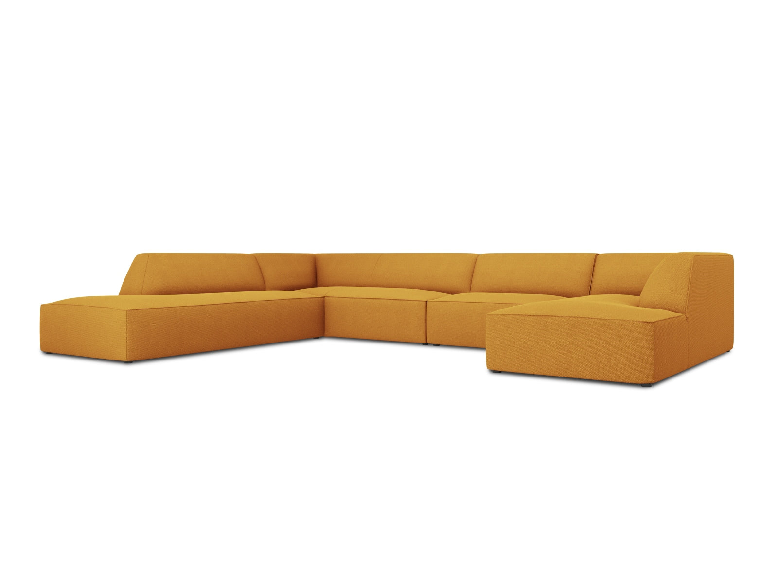 Stylisches Ruby Panoramic Ecksofa links in modernem Design, ideal für großzügige Wohnräume. Komfortables 7-Sitzer Sofa von Micadoni.