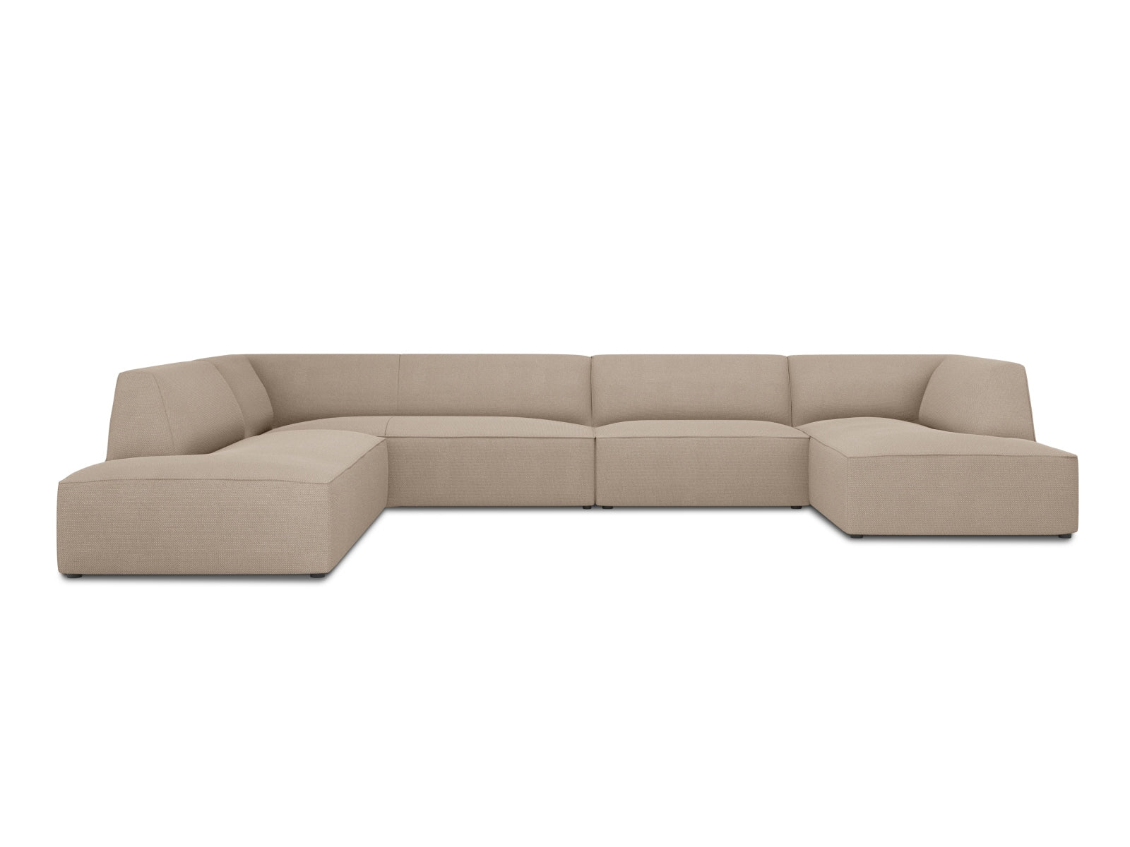 Ruby Panoramic Ecksofa links 7 Sitzer in Dark Beige präsentiert im Onlineshop von KAQTU Design AG. Ecksofa links ist von Micadoni