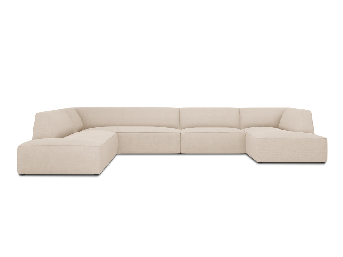 Ruby Panoramic Ecksofa links 7 Sitzer in Beige-Ottawa präsentiert im Onlineshop von KAQTU Design AG. Ecksofa links ist von Micadoni