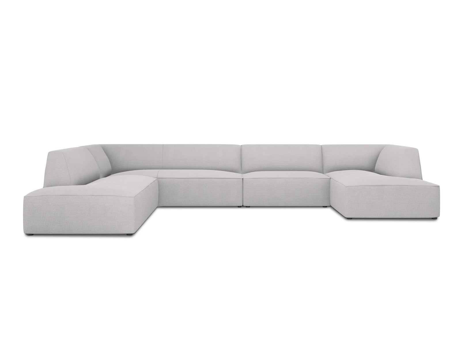 Ruby Panoramic Ecksofa links 7 Sitzer in Light Grey-Ottawa präsentiert im Onlineshop von KAQTU Design AG. Ecksofa links ist von Micadoni