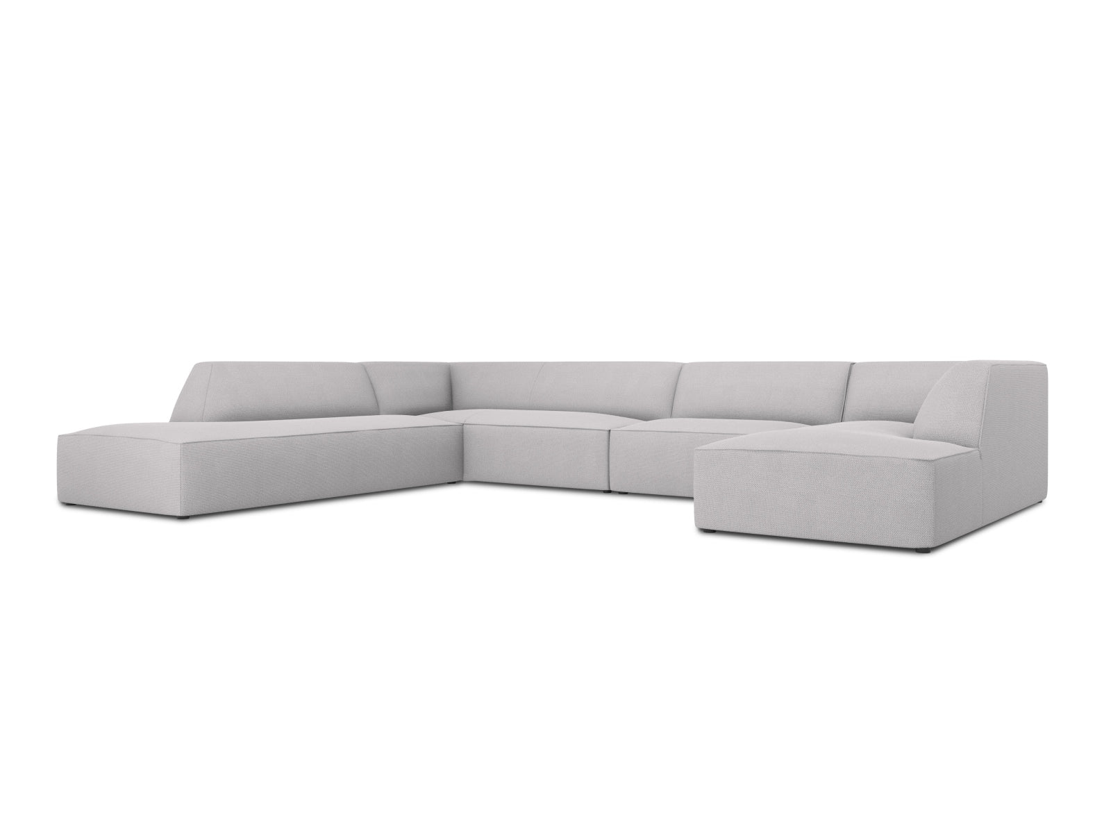Stylisches Ruby Panoramic Ecksofa links in modernem Design, ideal für großzügige Wohnräume und gemütliche Abende.