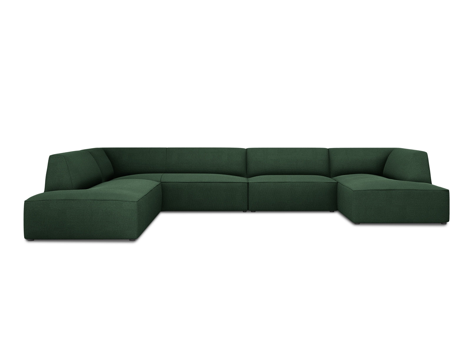 Ruby Panoramic Ecksofa links 7 Sitzer in Green-Ottawa präsentiert im Onlineshop von KAQTU Design AG. Ecksofa links ist von Micadoni