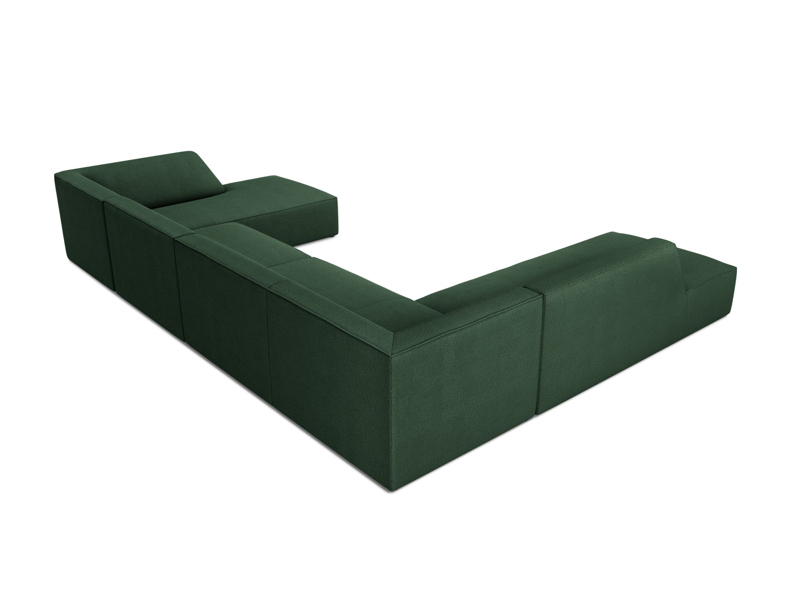 Modernes 7-Sitzer Ecksofa Ruby Panoramic links von Micadoni, ideal für gemütliche Zusammenkünfte und stilvolle Einrichtung.