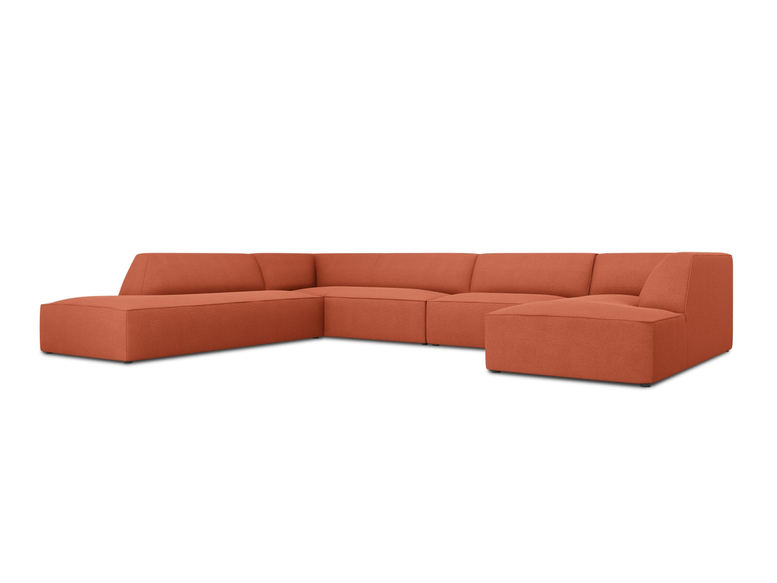 Entdecken Sie das stilvolle Ruby Panoramic Ecksofa links 7 Sitzer von Micadoni – ideal für gemütliche Abende mit Familie und Freunden.