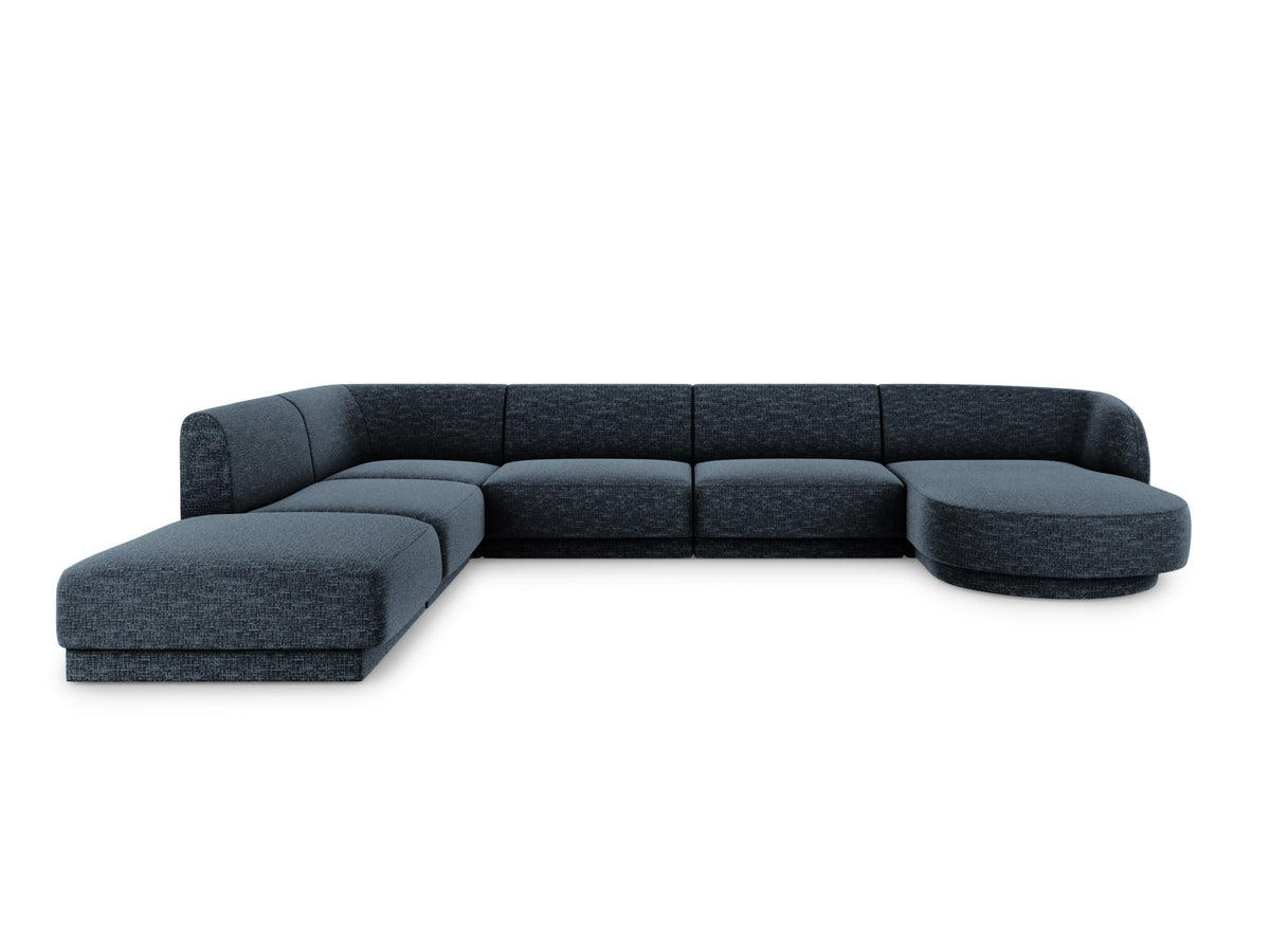Miley Panoramic Ecksofa links 6 Sitzer in Royal Blue-Haga präsentiert im Onlineshop von KAQTU Design AG. Ecksofa links ist von Micadoni