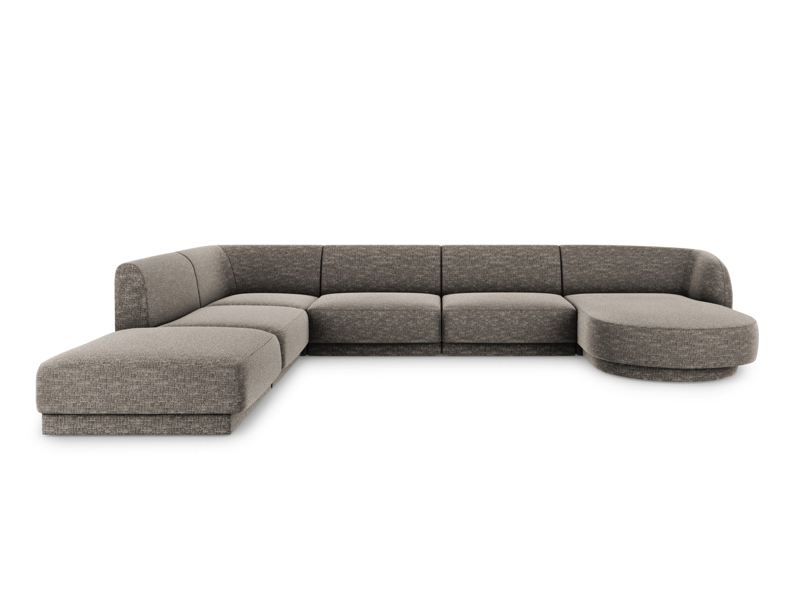 Miley Panoramic Ecksofa links 6 Sitzer in Grey präsentiert im Onlineshop von KAQTU Design AG. Ecksofa links ist von Micadoni