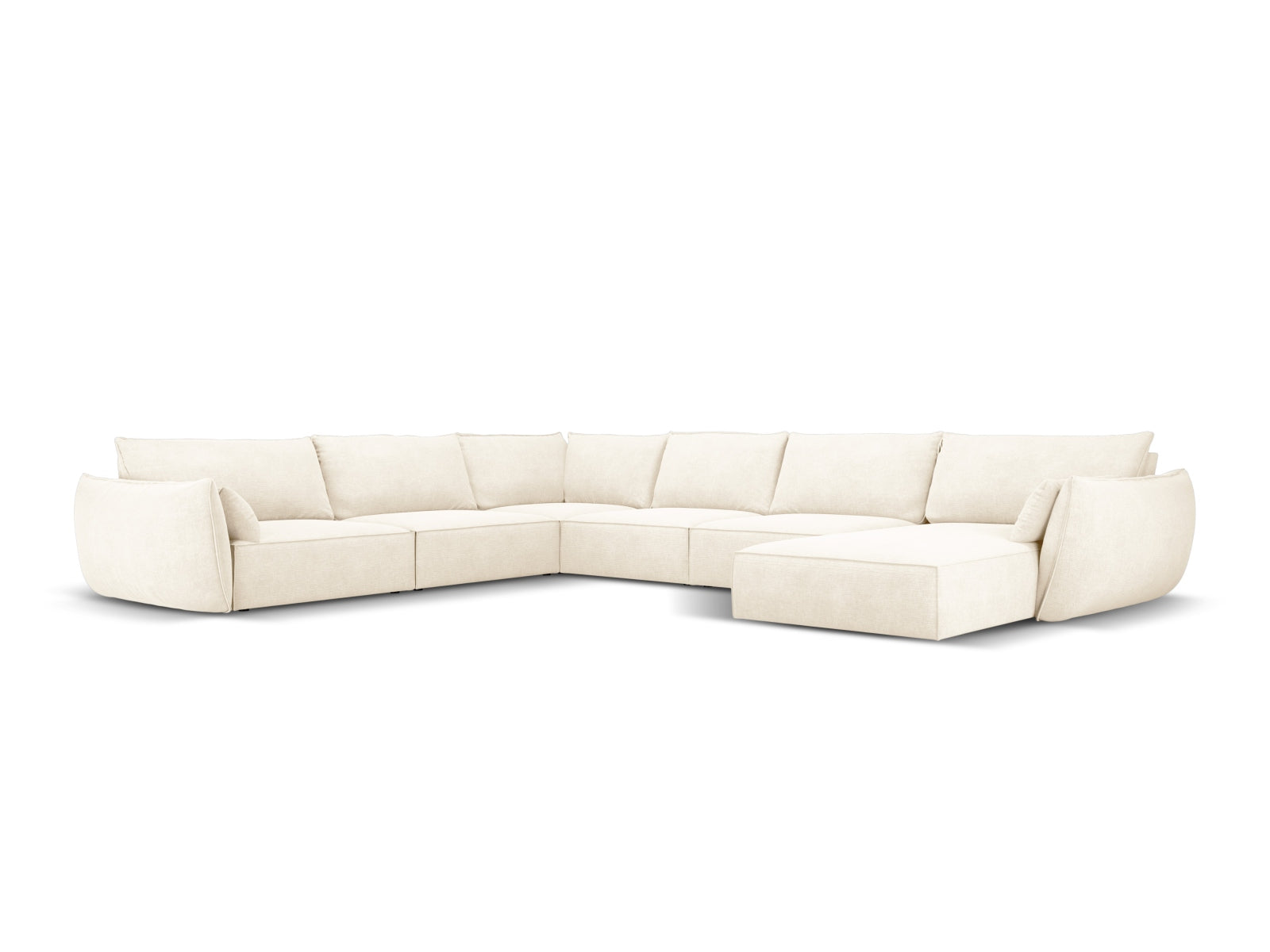 Kaelle Panoramic Ecksofa links 8 Sitzer in Light Beige präsentiert im Onlineshop von KAQTU Design AG. Ecksofa links ist von Micadoni