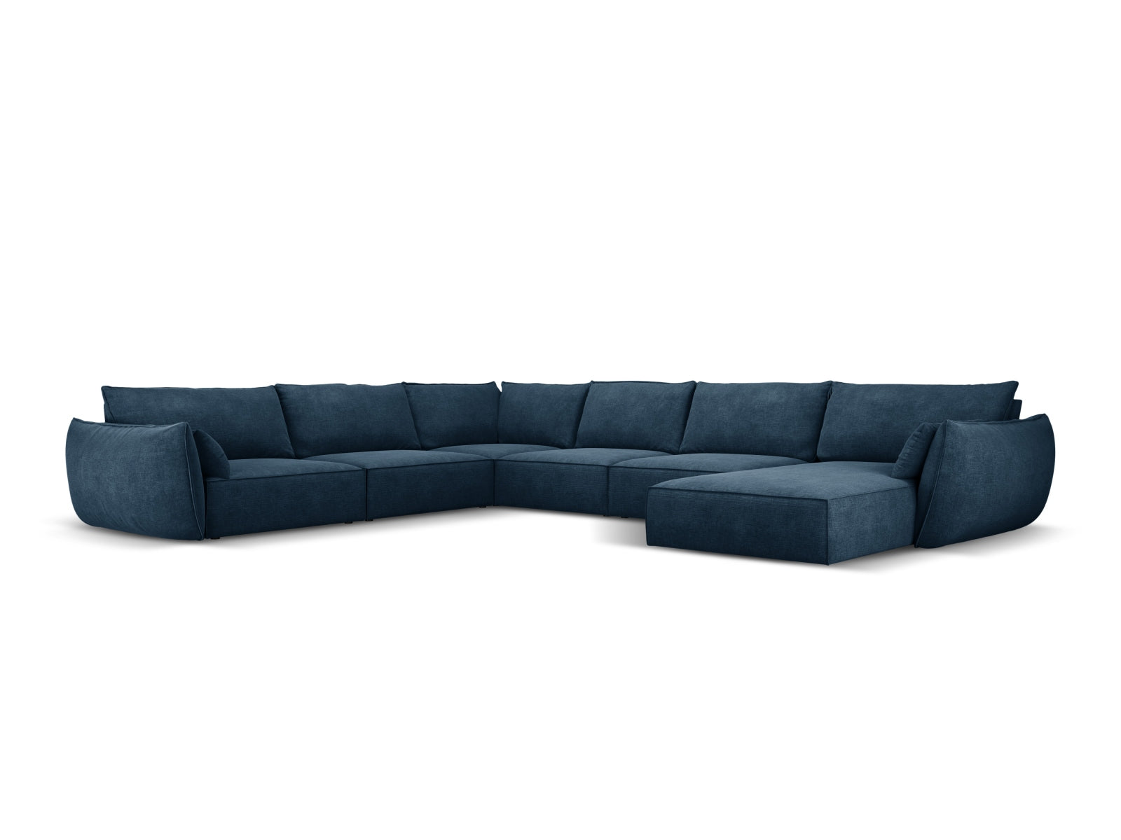 Kaelle Panoramic Ecksofa links 8 Sitzer in Royal Blue präsentiert im Onlineshop von KAQTU Design AG. Ecksofa links ist von Micadoni