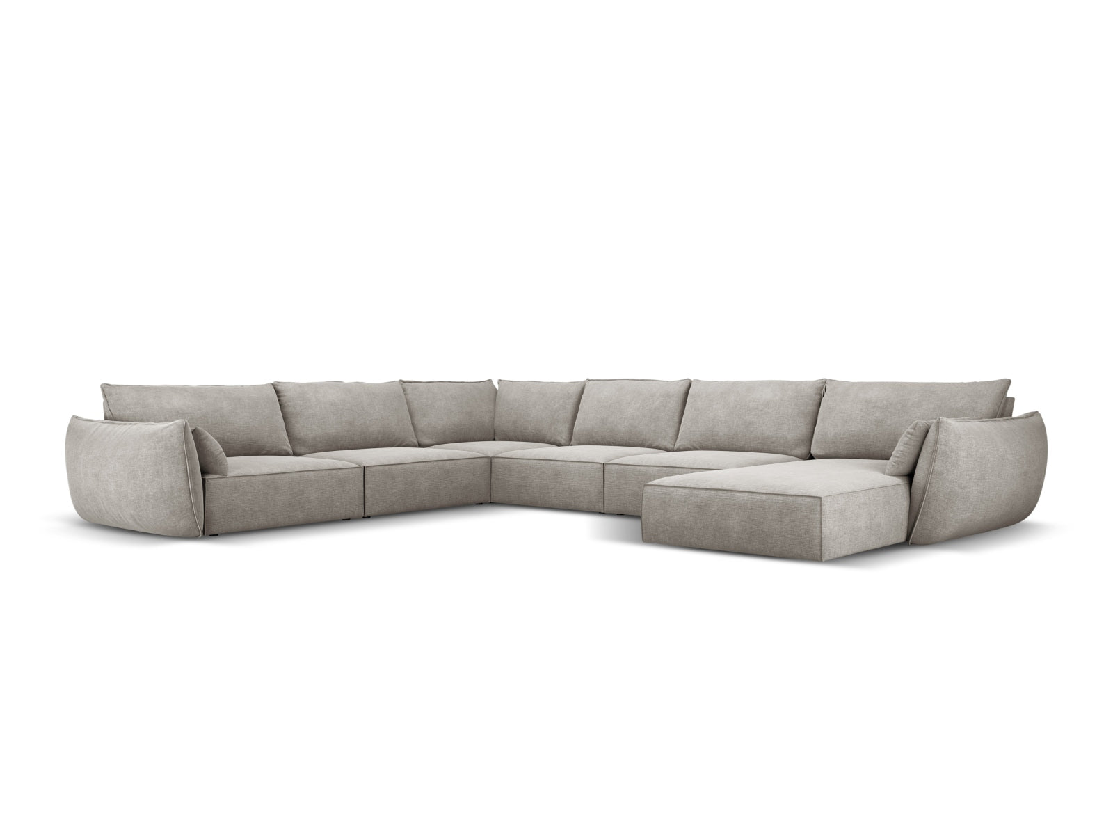 Kaelle Panoramic Ecksofa links 8 Sitzer in Light Grey präsentiert im Onlineshop von KAQTU Design AG. Ecksofa links ist von Micadoni