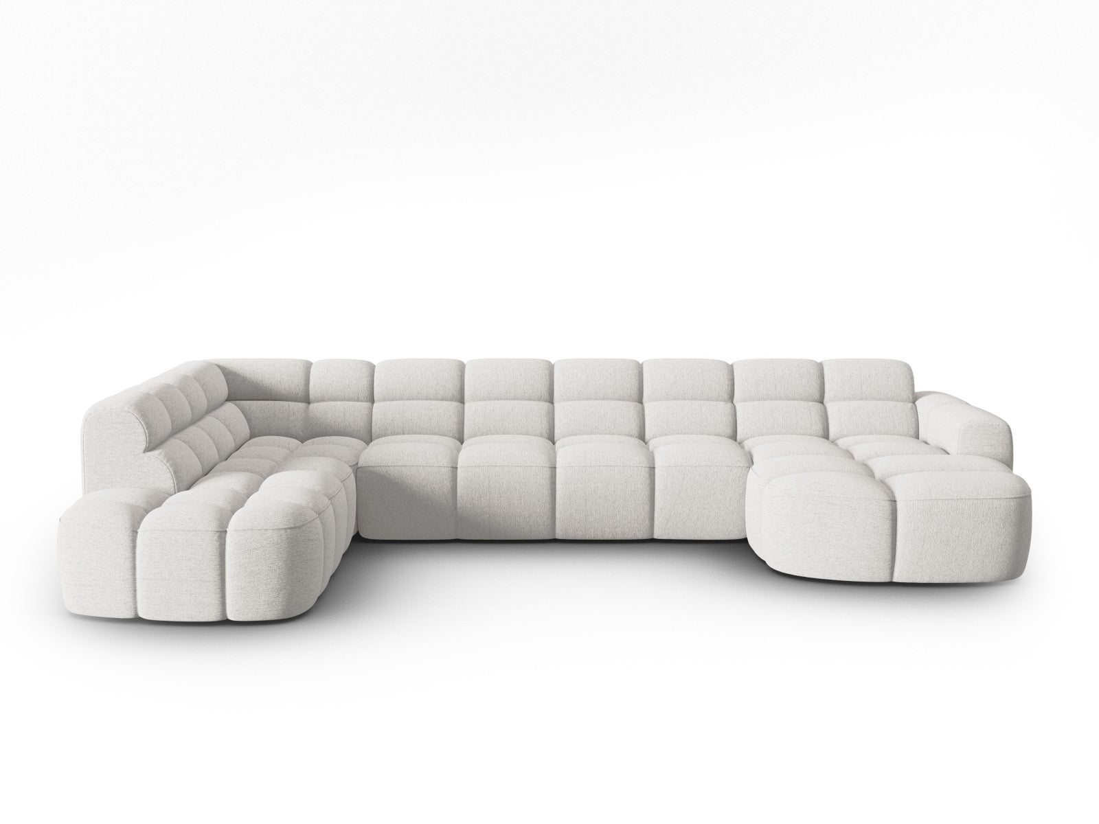 Lisa Panoramic Ecksofa links 7 Sitzer in Light Grey präsentiert im Onlineshop von KAQTU Design AG. Ecksofa links ist von Micadoni