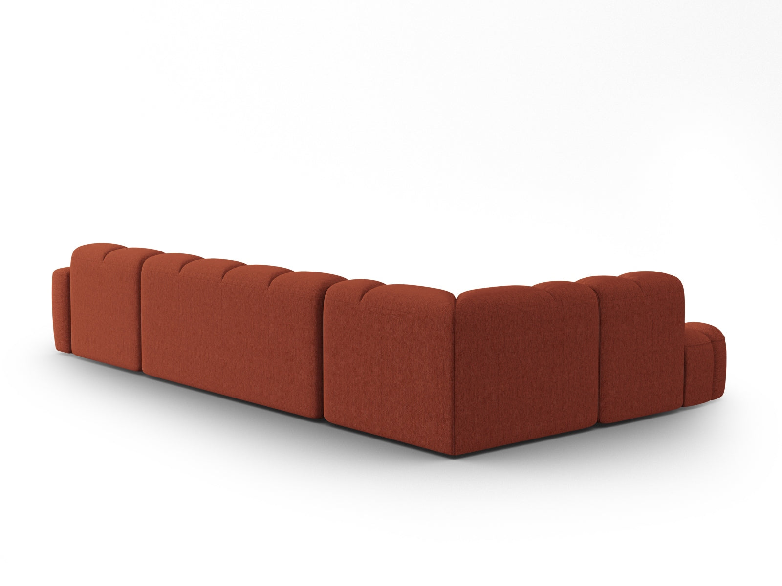 Erleben Sie das stilvolle Lisa Panoramic Ecksofa links 7 Sitzer von Micadoni. Luxuriöser Velours, viel Platz und zeitgemässes Design für Ihr Zuhause.