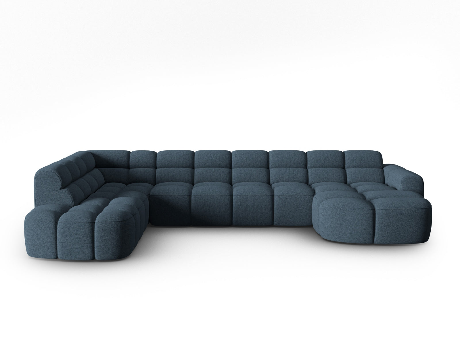 Lisa Panoramic Ecksofa links 7 Sitzer in Dark Blue präsentiert im Onlineshop von KAQTU Design AG. Ecksofa links ist von Micadoni