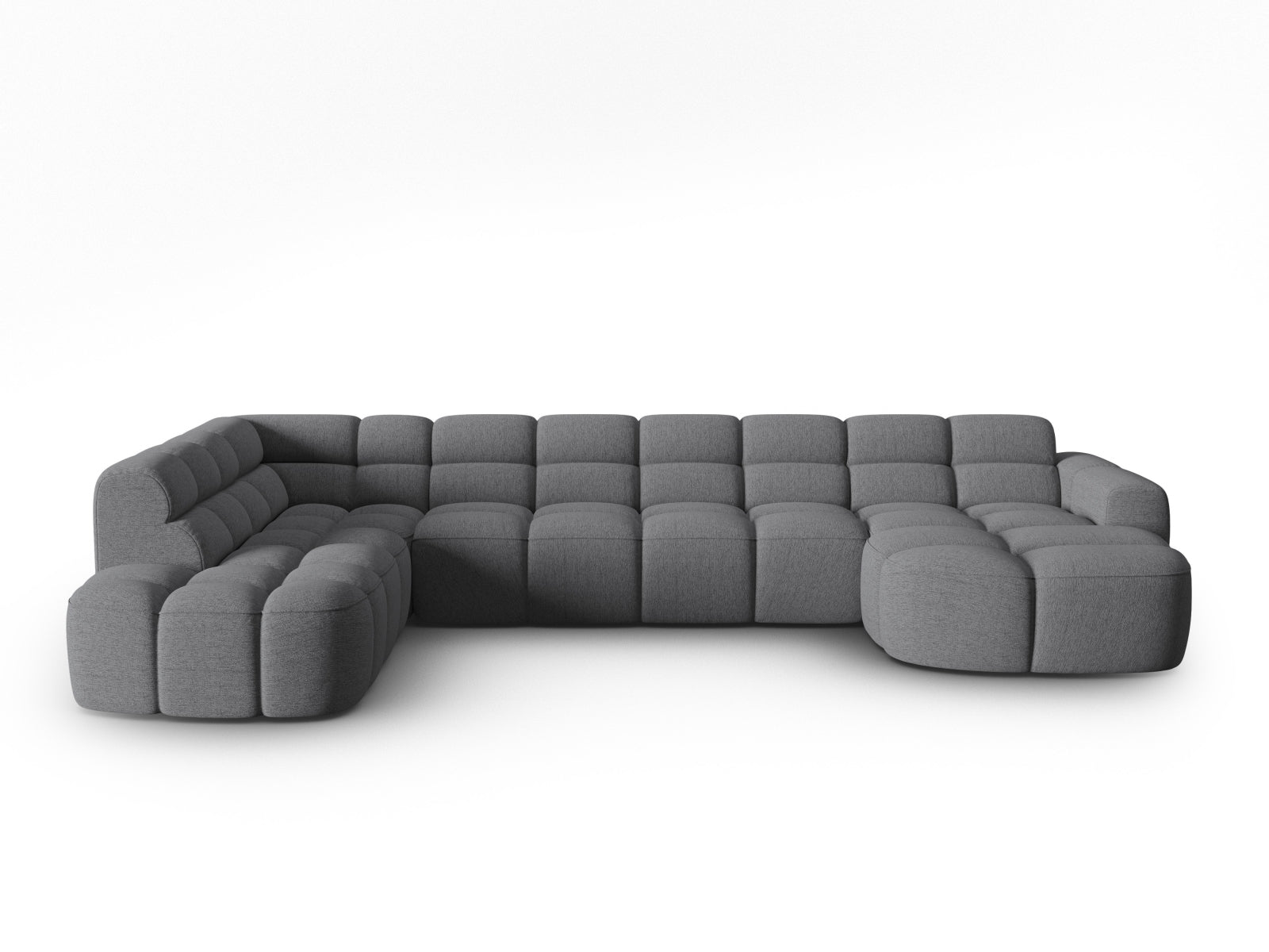 Lisa Panoramic Ecksofa links 7 Sitzer in Grey präsentiert im Onlineshop von KAQTU Design AG. Ecksofa links ist von Micadoni