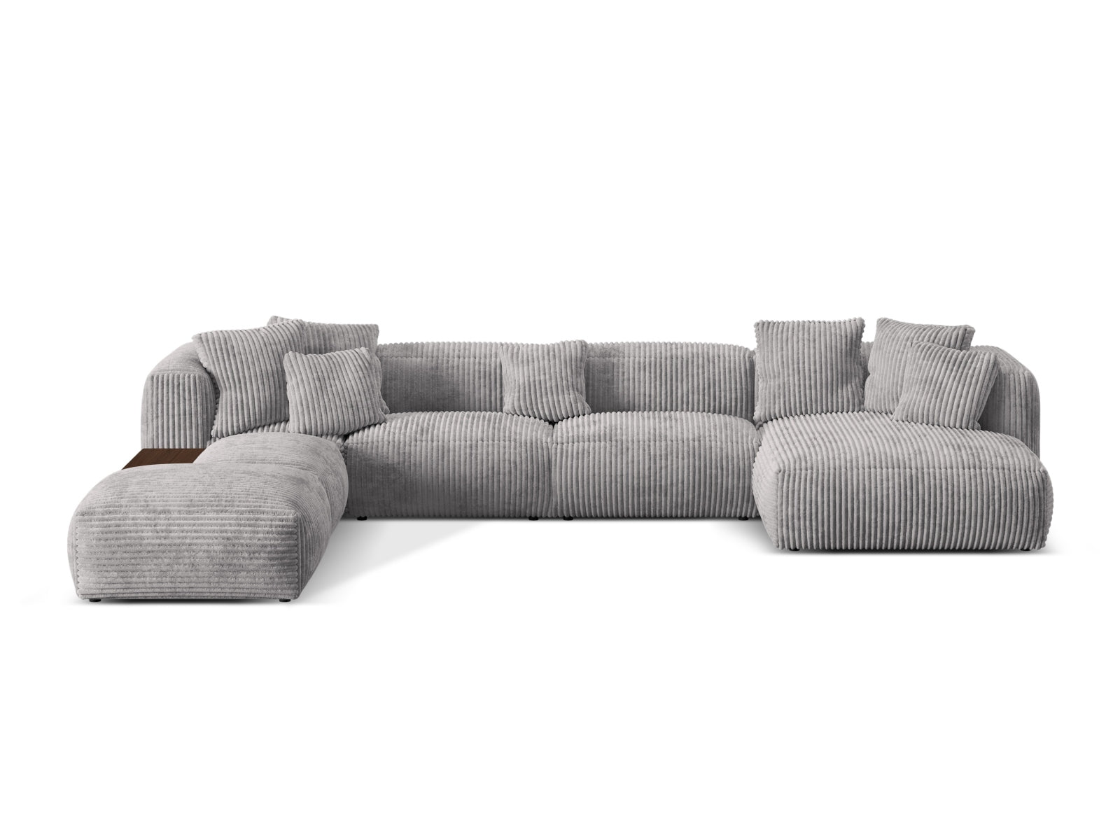 Martina Modulares Panoramic Ecksofa links 5 Sitzer in Light Grey präsentiert im Onlineshop von KAQTU Design AG. Ecksofa links ist von Micadoni