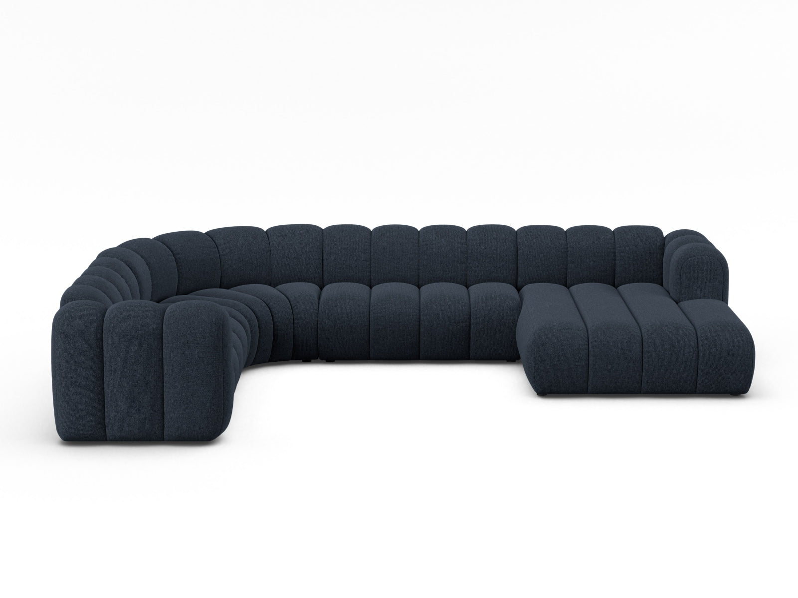 Lupine Modular Panoramic Ecksofa links 6 Sitzer in Navy Blue präsentiert im Onlineshop von KAQTU Design AG. Ecksofa links ist von Micadoni