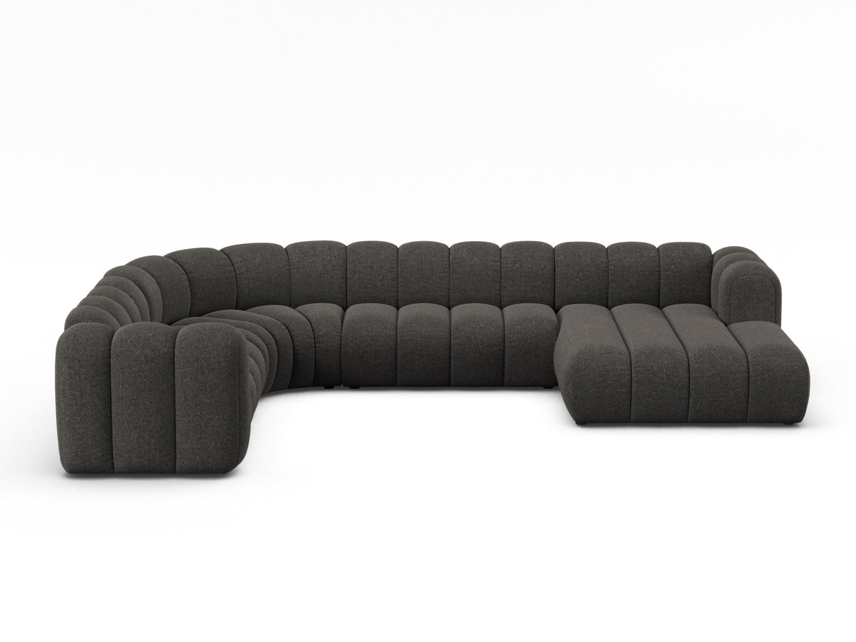Lupine Modular Panoramic Ecksofa links 6 Sitzer in Dark Grey-Eden präsentiert im Onlineshop von KAQTU Design AG. Ecksofa links ist von Micadoni