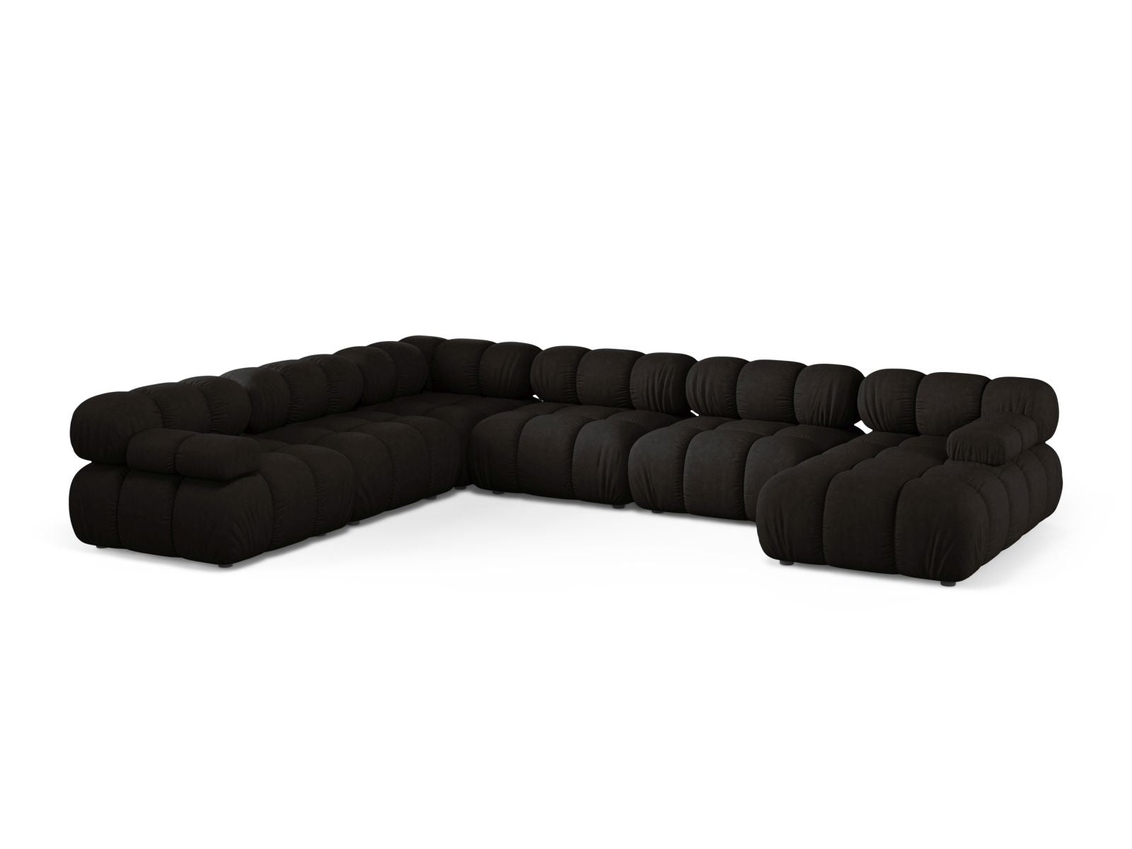 8-Sitzer Modular Ecksofa Panoramic links Bellis in Black-Liberty präsentiert im Onlineshop von KAQTU Design AG. Ecksofa links ist von Micadoni