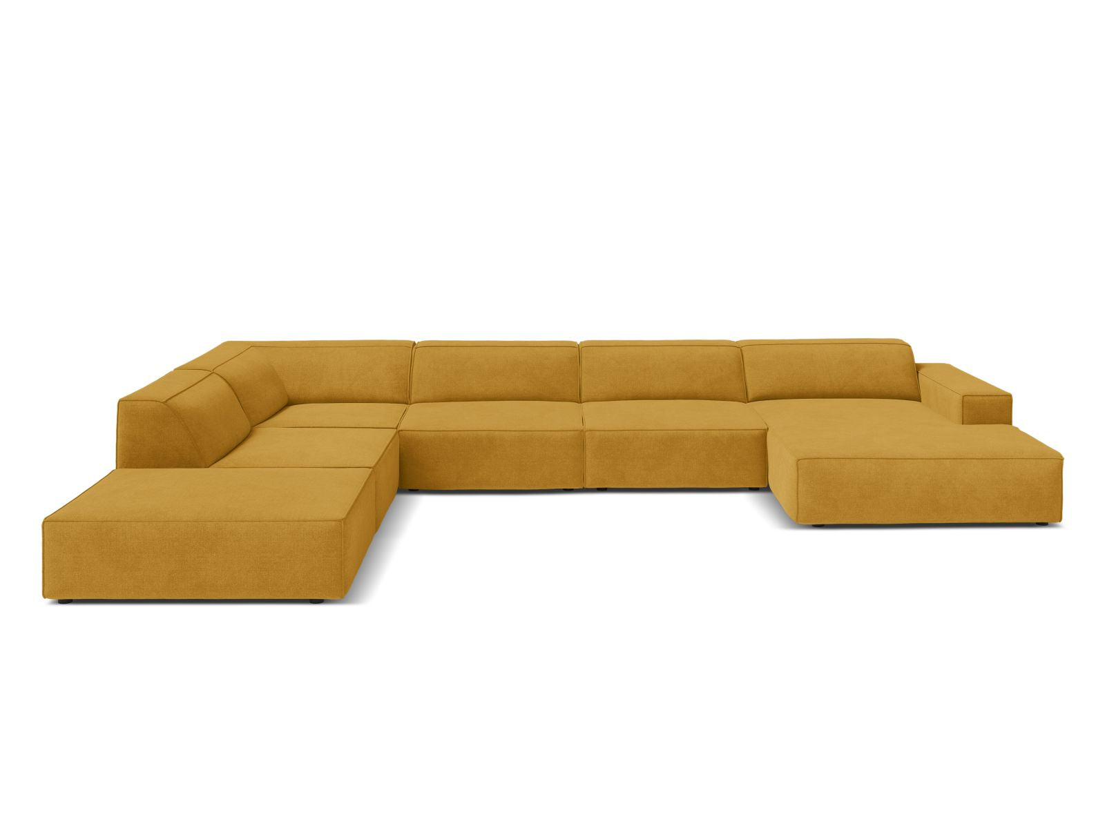 7-Sitzer Modular Ecksofa Panoramic links Jodie in Yellow-Liberty präsentiert im Onlineshop von KAQTU Design AG. Ecksofa links ist von Micadoni