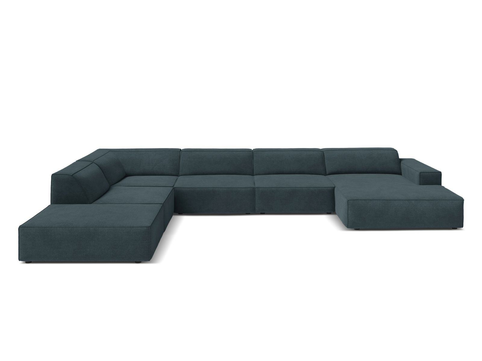 7-Sitzer Modular Ecksofa Panoramic links Jodie in Deep Petrol-Liberty präsentiert im Onlineshop von KAQTU Design AG. Ecksofa links ist von Micadoni