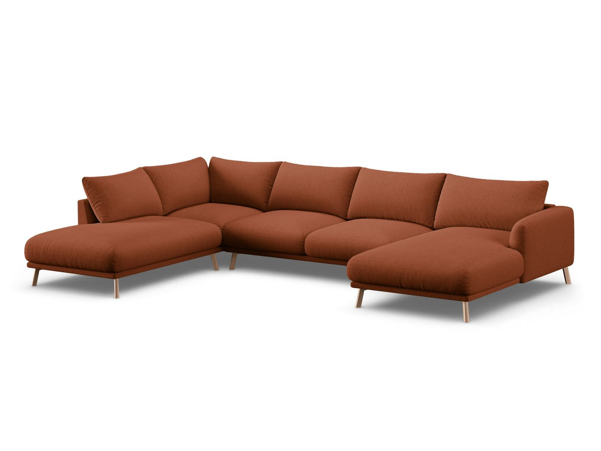 6-Sitzer Ecksofa links Panoramic Naomi in Brick-Liberty präsentiert im Onlineshop von KAQTU Design AG. Ecksofa links ist von Micadoni
