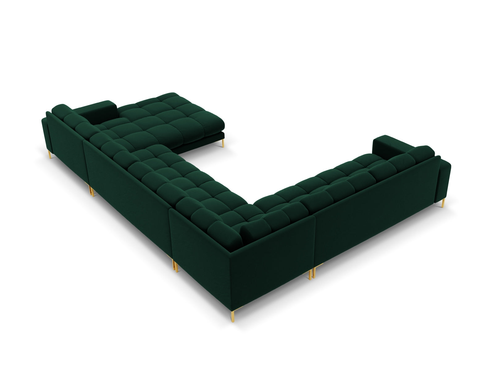 Entdecken Sie das Mamaia Velour Panoramic Ecksofa links von Micadoni – ein stilvolles 7-Sitzer Sofa, das Komfort und Eleganz in Ihr Wohnzimmer bringt.