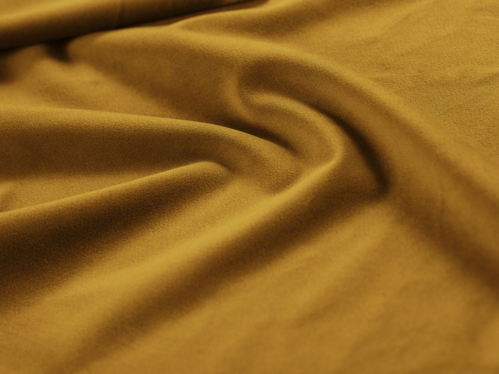 Stilvolles 8-Sitzer Ecksofa Panoramic links in modernem Gelb-Bluvel, ideal für gemütliche und einladende Wohnräume von Micadoni.