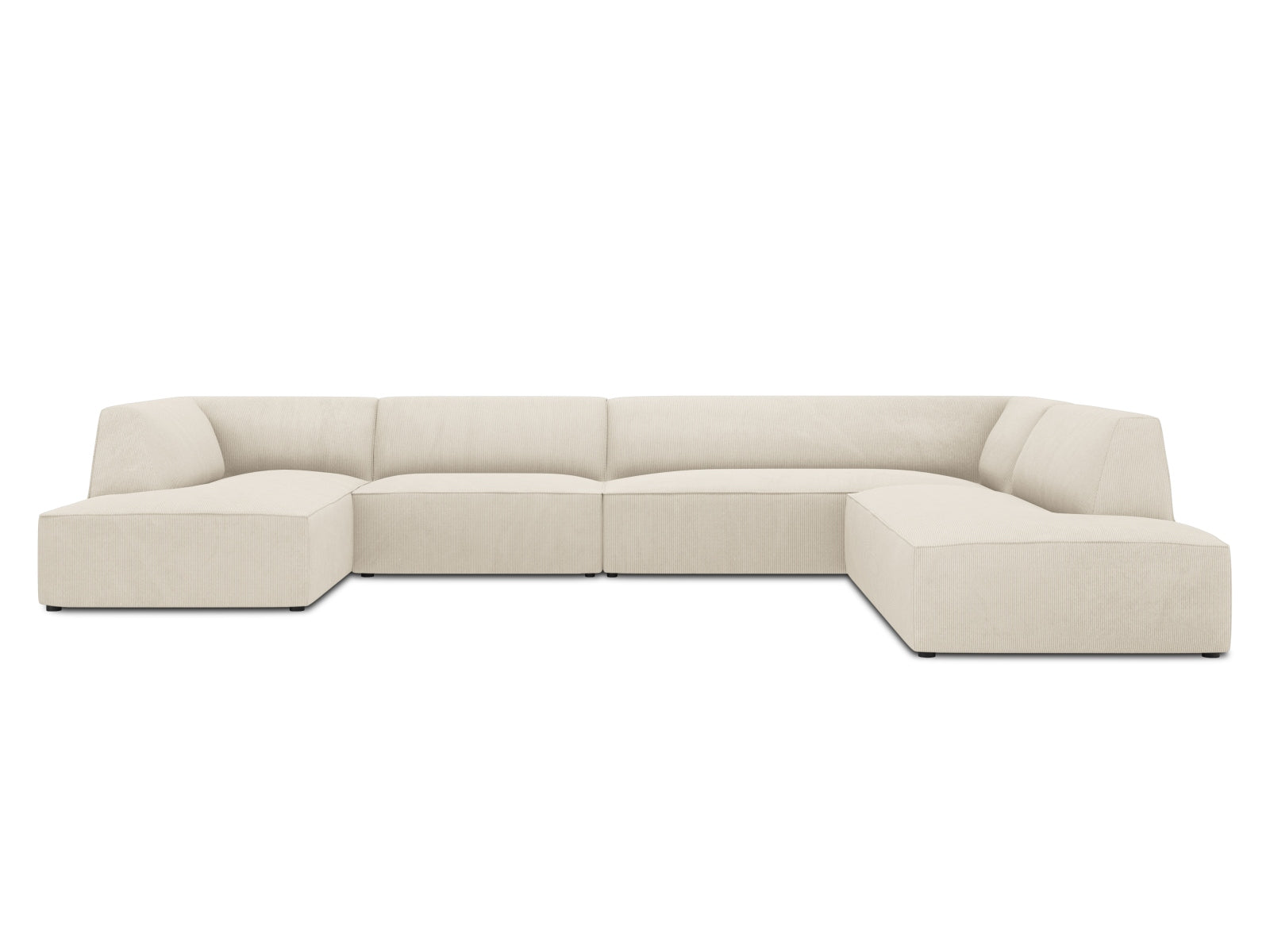 Ruby Panoramic Ecksofa rechts 7 Sitzer in Light Beige präsentiert im Onlineshop von KAQTU Design AG. Ecksofa rechts ist von Micadoni