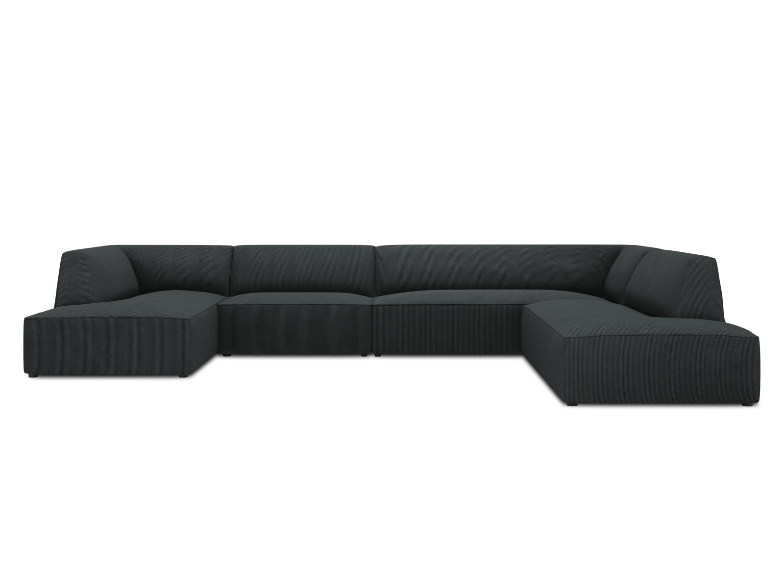 Ruby Panoramic Ecksofa rechts 7 Sitzer in Black präsentiert im Onlineshop von KAQTU Design AG. Ecksofa rechts ist von Micadoni