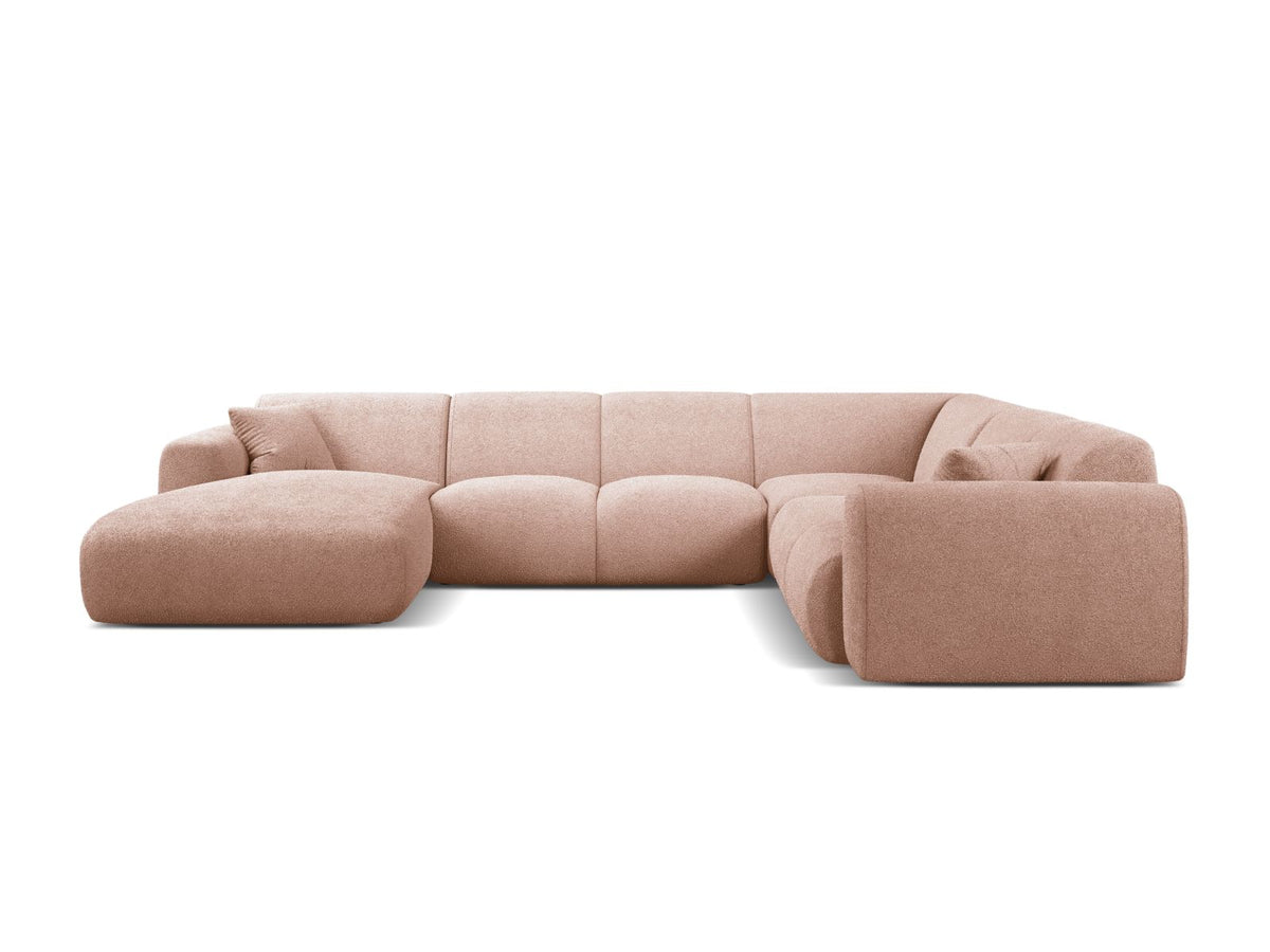 6-Sitzer Modular Panoramic Rechter Ecksofa Molino in Powder Pink-Baloo präsentiert im Onlineshop von KAQTU Design AG. Ecksofa rechts ist von Micadoni