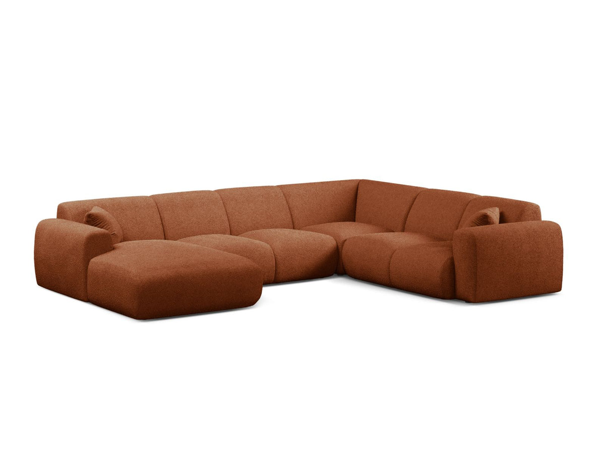 6-Sitzer Modular Panoramic Rechter Ecksofa Molino in Terracotta-Baloo präsentiert im Onlineshop von KAQTU Design AG. Ecksofa rechts ist von Micadoni
