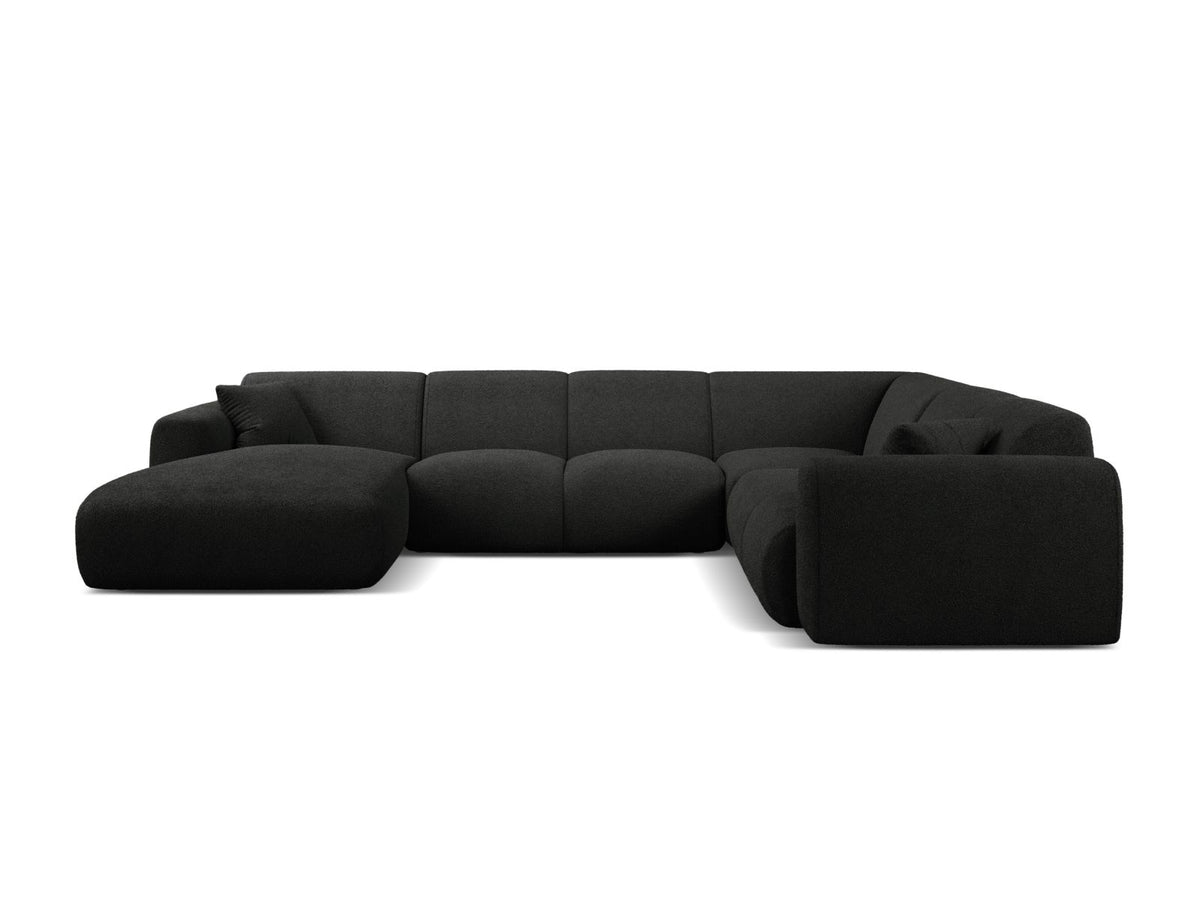 6-Sitzer Modular Panoramic Rechter Ecksofa Molino in Black-Baloo präsentiert im Onlineshop von KAQTU Design AG. Ecksofa rechts ist von Micadoni