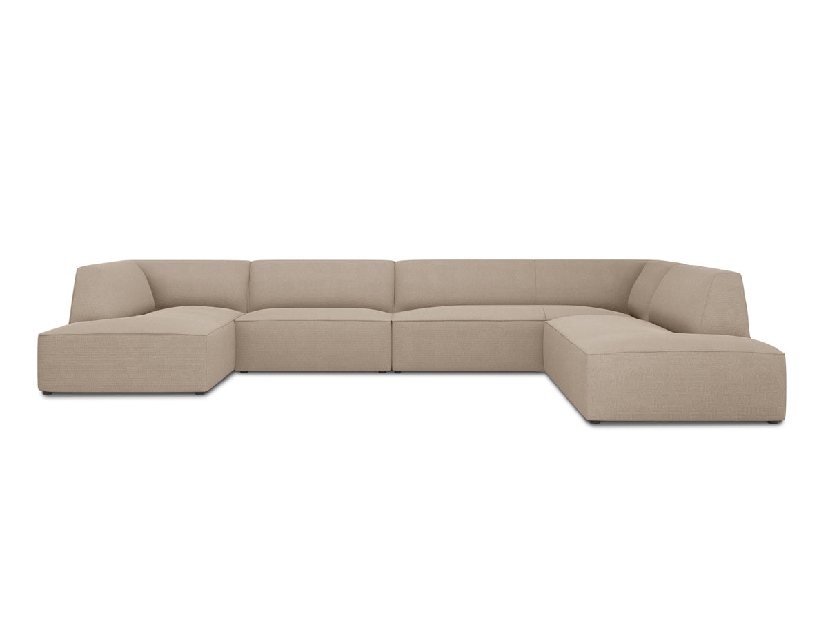 Ruby Panoramic Ecksofa rechts 7 Sitzer in Dark Beige-Ottawa präsentiert im Onlineshop von KAQTU Design AG. Ecksofa rechts ist von Micadoni