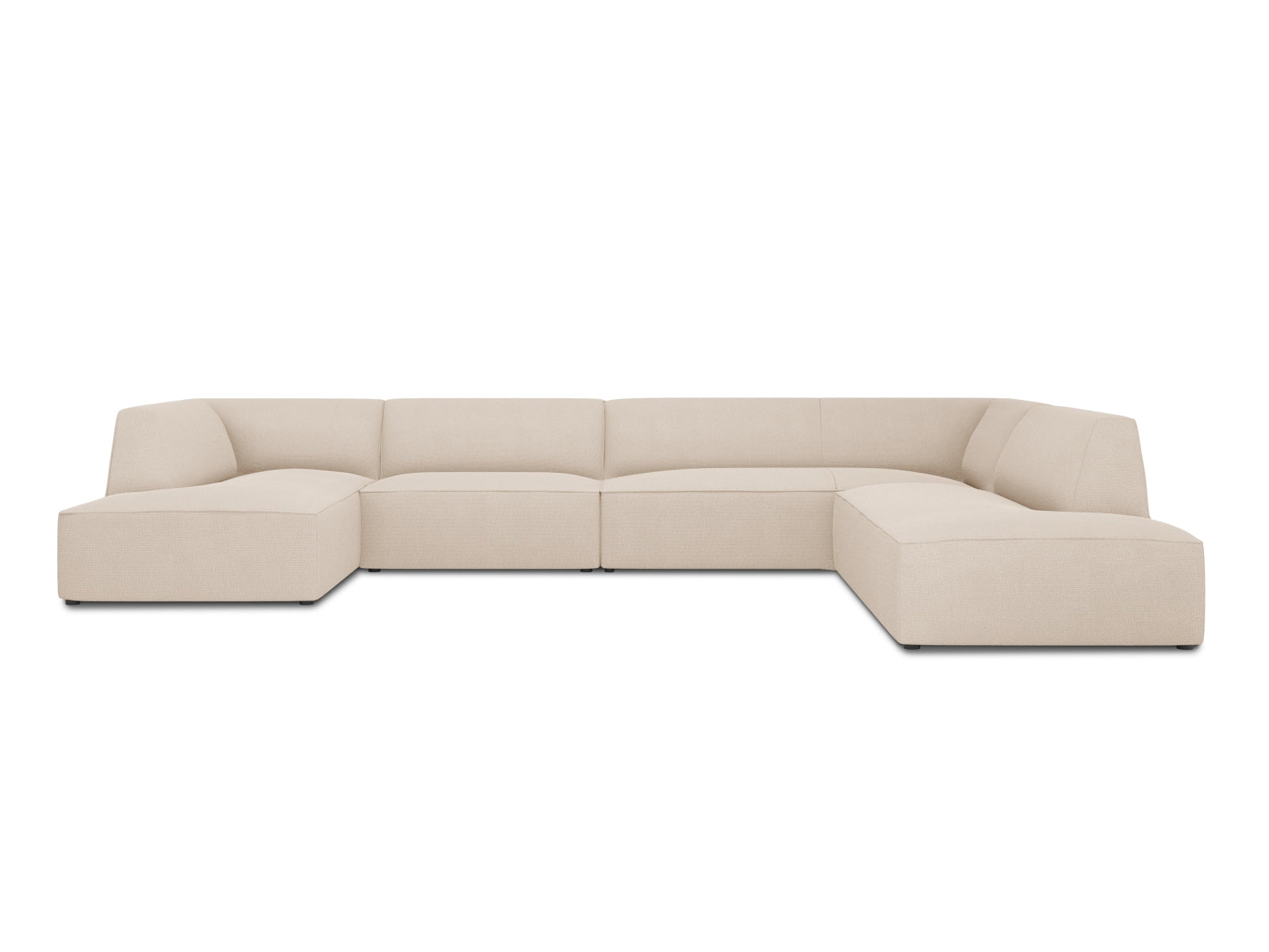 Ruby Panoramic Ecksofa rechts 7 Sitzer in Beige präsentiert im Onlineshop von KAQTU Design AG. Ecksofa rechts ist von Micadoni