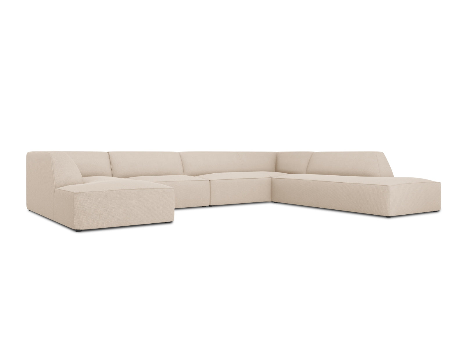 Entdecken Sie das stilvolle Ruby Panoramic Ecksofa rechts 7 Sitzer von Micadoni – ideal für Komfort und gesellige Abende in Ihrem Wohnzimmer.