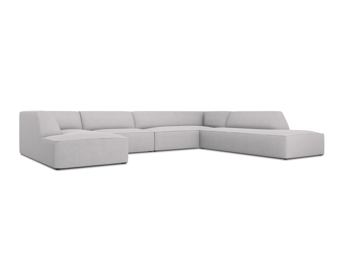 Ruby Panoramic Ecksofa rechts 7 Sitzer in Light Grey-Ottawa präsentiert im Onlineshop von KAQTU Design AG. Ecksofa rechts ist von Micadoni