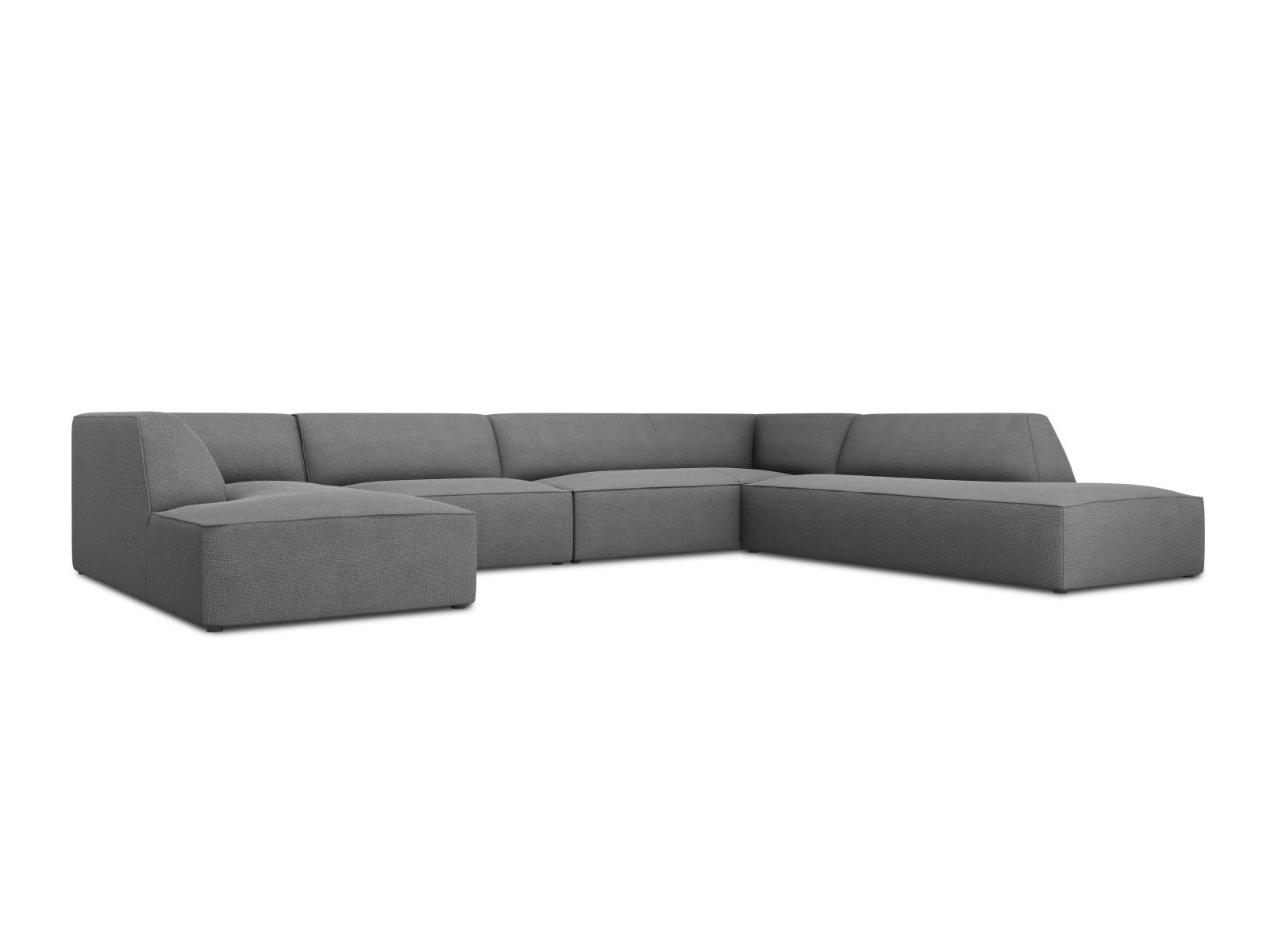 Entdecken Sie das stilvolle Ruby Panoramic Ecksofa rechts 7 Sitzer von Micadoni – ideal für Komfort und gesellige Abende in Ihrem Wohnzimmer.