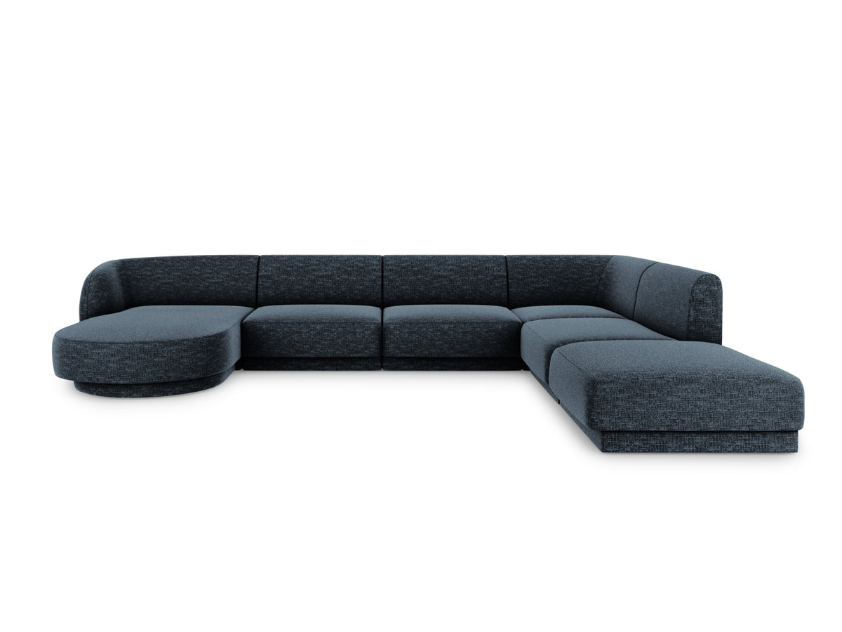 Miley Panoramic Ecksofa rechts 6 Sitzer in Royal Blue-Haga präsentiert im Onlineshop von KAQTU Design AG. Ecksofa rechts ist von Micadoni