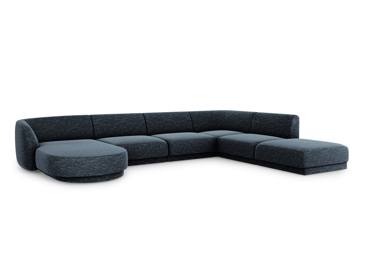 Miley Panoramic Ecksofa rechts 6 Sitzer in Royal Blue-Haga präsentiert im Onlineshop von KAQTU Design AG. Ecksofa rechts ist von Micadoni