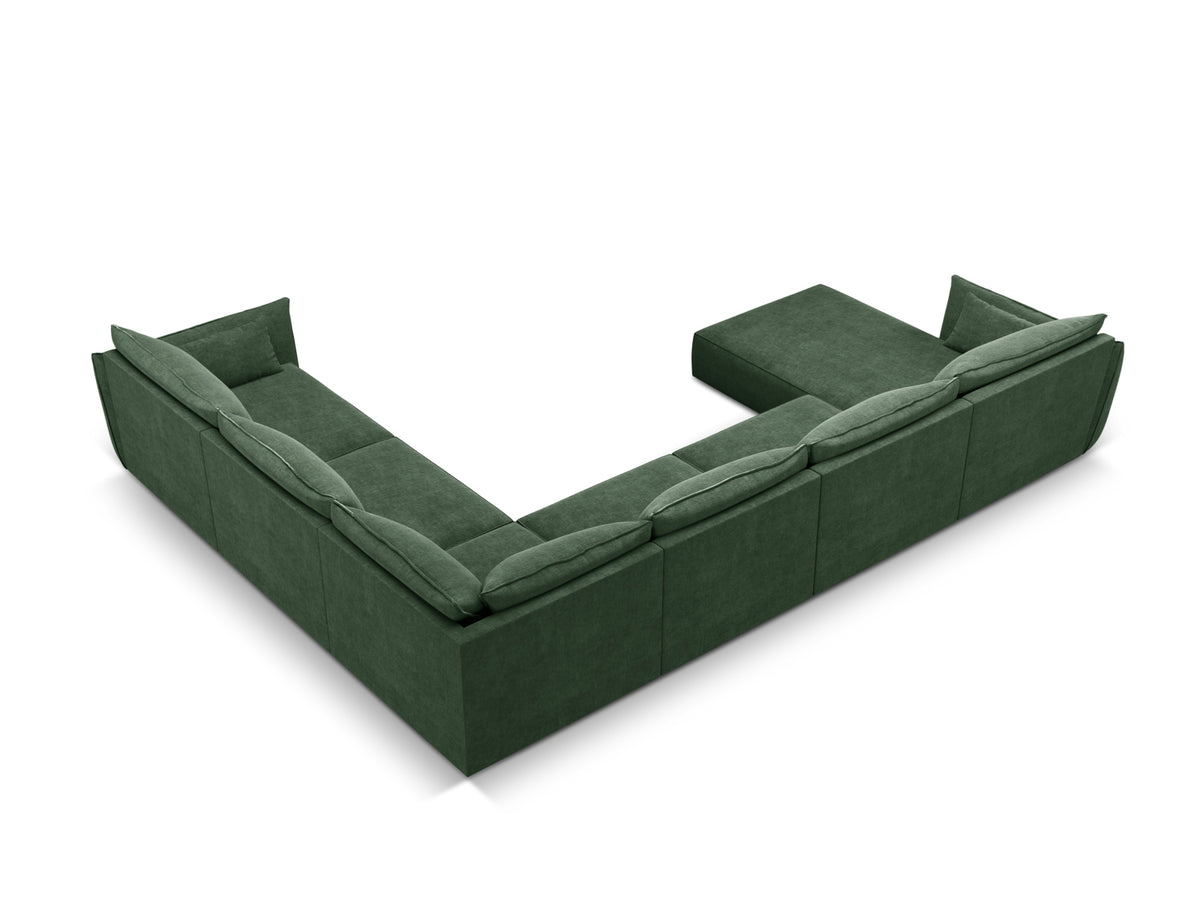 Kaelle Panoramic Ecksofa rechts 8 Sitzer in Bottle Green-Over The Horizon präsentiert im Onlineshop von KAQTU Design AG. Ecksofa rechts ist von Micadoni