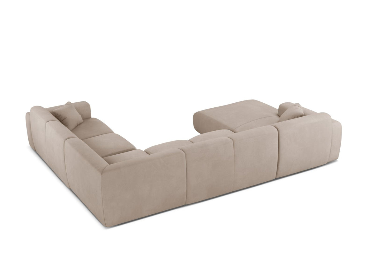 6-Sitzer Modular Ecksofa Panoramic rechts Molino in Beige-Rebel präsentiert im Onlineshop von KAQTU Design AG. Ecksofa rechts ist von Micadoni