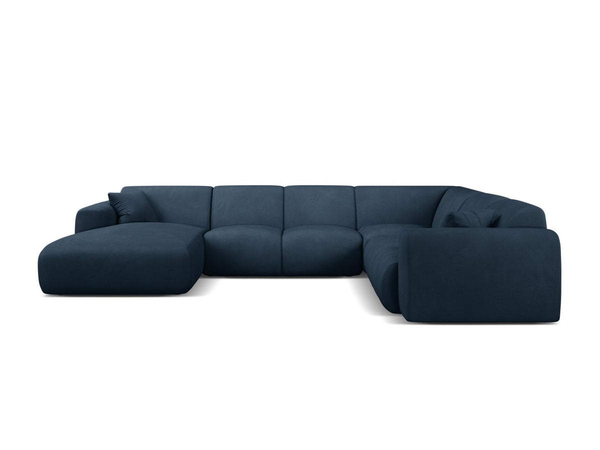 6-Sitzer Modular Ecksofa Panoramic rechts Molino in Royal Blue-Rebel präsentiert im Onlineshop von KAQTU Design AG. Ecksofa rechts ist von Micadoni