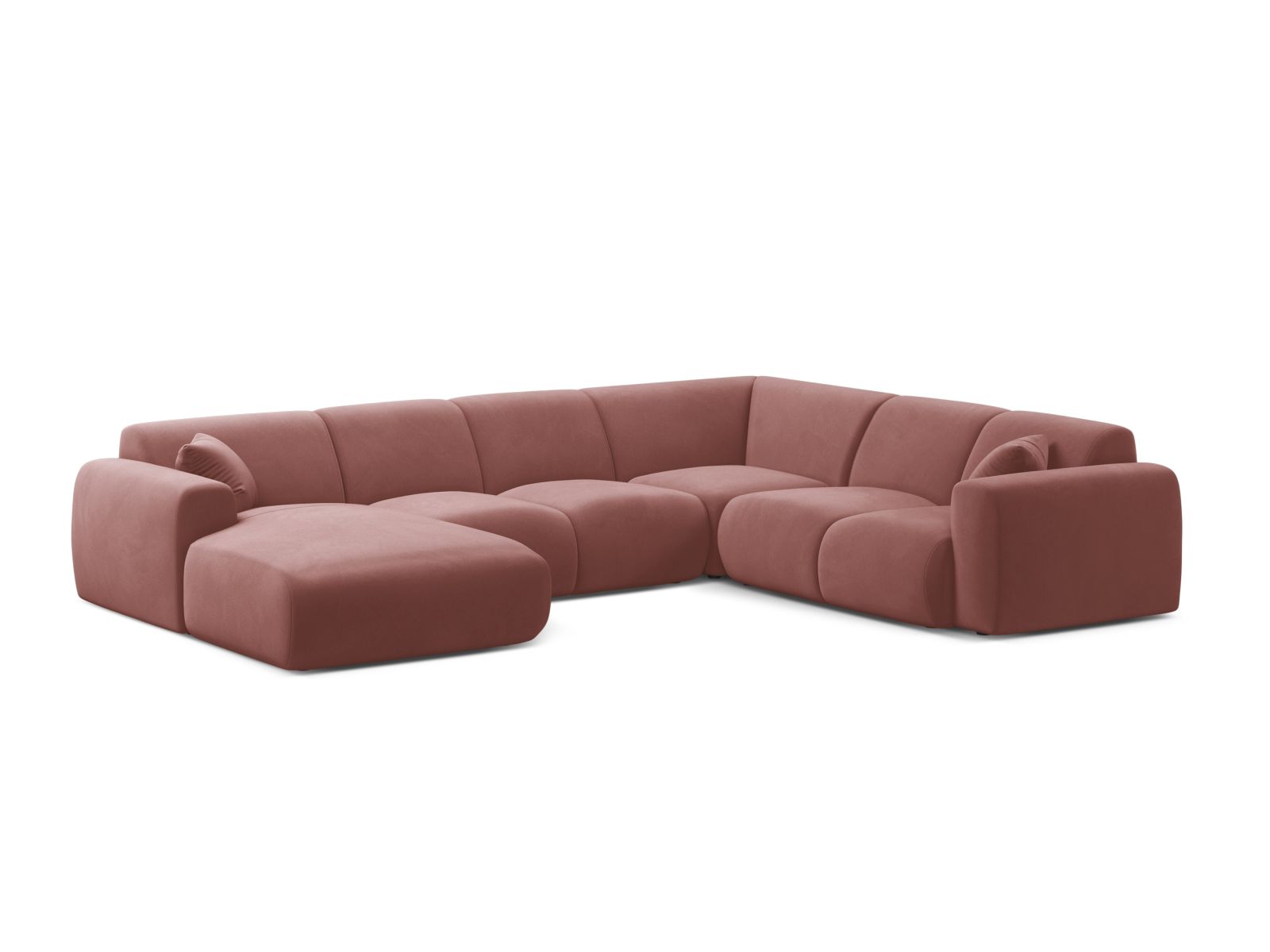 6-Sitzer Modular Ecksofa Panoramic rechts Molino in Flamingo-Casino präsentiert im Onlineshop von KAQTU Design AG. Ecksofa rechts ist von Micadoni