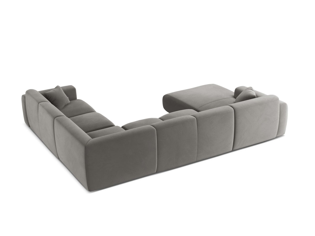 6-Sitzer Modular Ecksofa Panoramic rechts Molino in Grey-Casino präsentiert im Onlineshop von KAQTU Design AG. Ecksofa rechts ist von Micadoni
