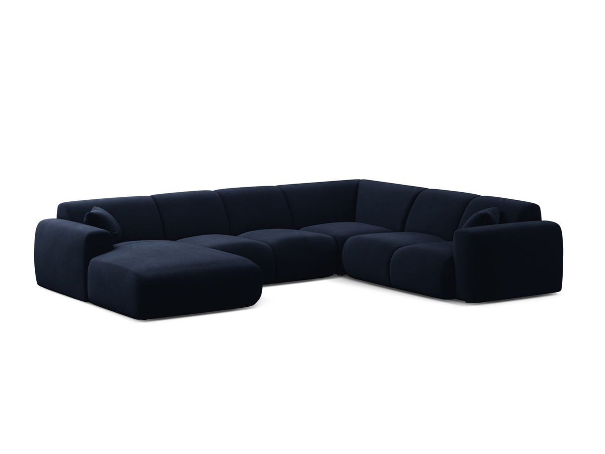 6-Sitzer Modular Ecksofa Panoramic rechts Molino in Royal Blue-Casino präsentiert im Onlineshop von KAQTU Design AG. Ecksofa rechts ist von Micadoni