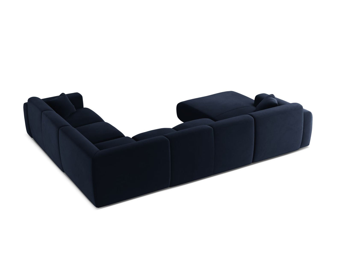 6-Sitzer Modular Ecksofa Panoramic rechts Molino in Royal Blue-Casino präsentiert im Onlineshop von KAQTU Design AG. Ecksofa rechts ist von Micadoni