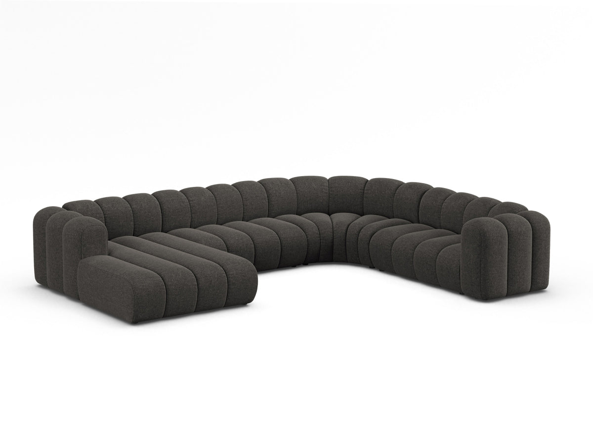 Lupine Modular Panoramic Ecksofa rechts 6 Sitzer in Dark Grey-Eden präsentiert im Onlineshop von KAQTU Design AG. Ecksofa rechts ist von Micadoni